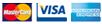 MasterCard, Visa, and American Express Logo