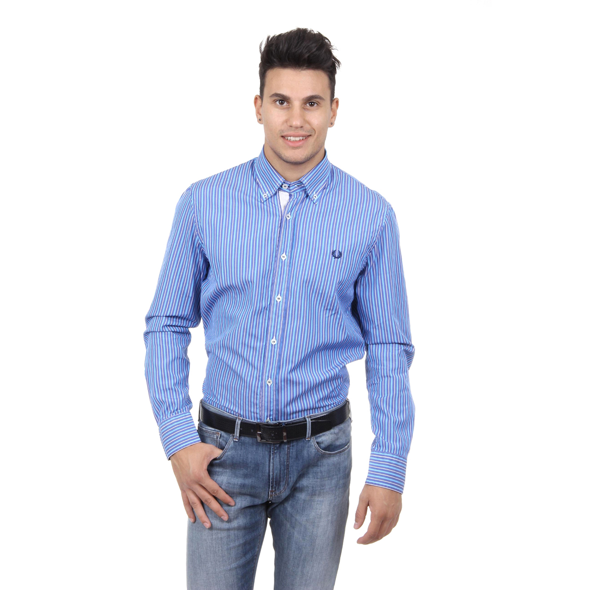 camicia bianca fred perry