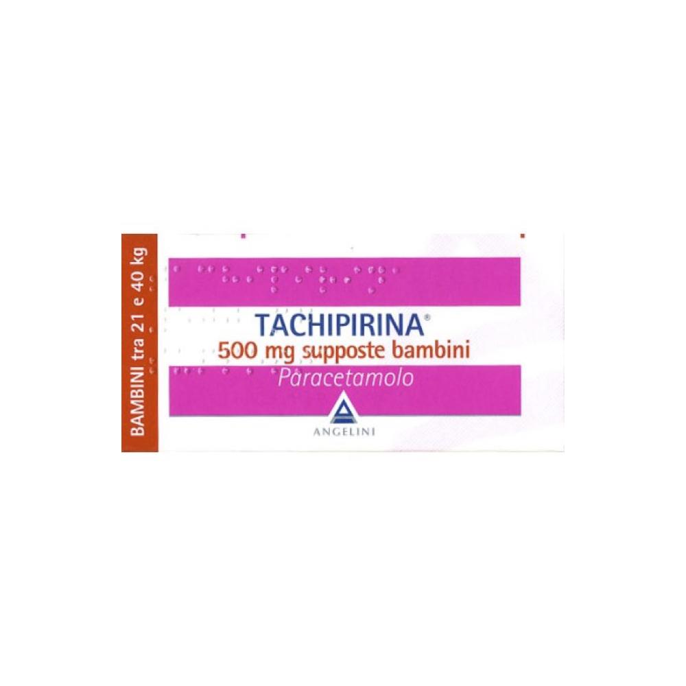 TACHIPIRINA 500 MG SUPPOSTE BAMBINI TRA 21 E 40 KG | Cosmofarm.it