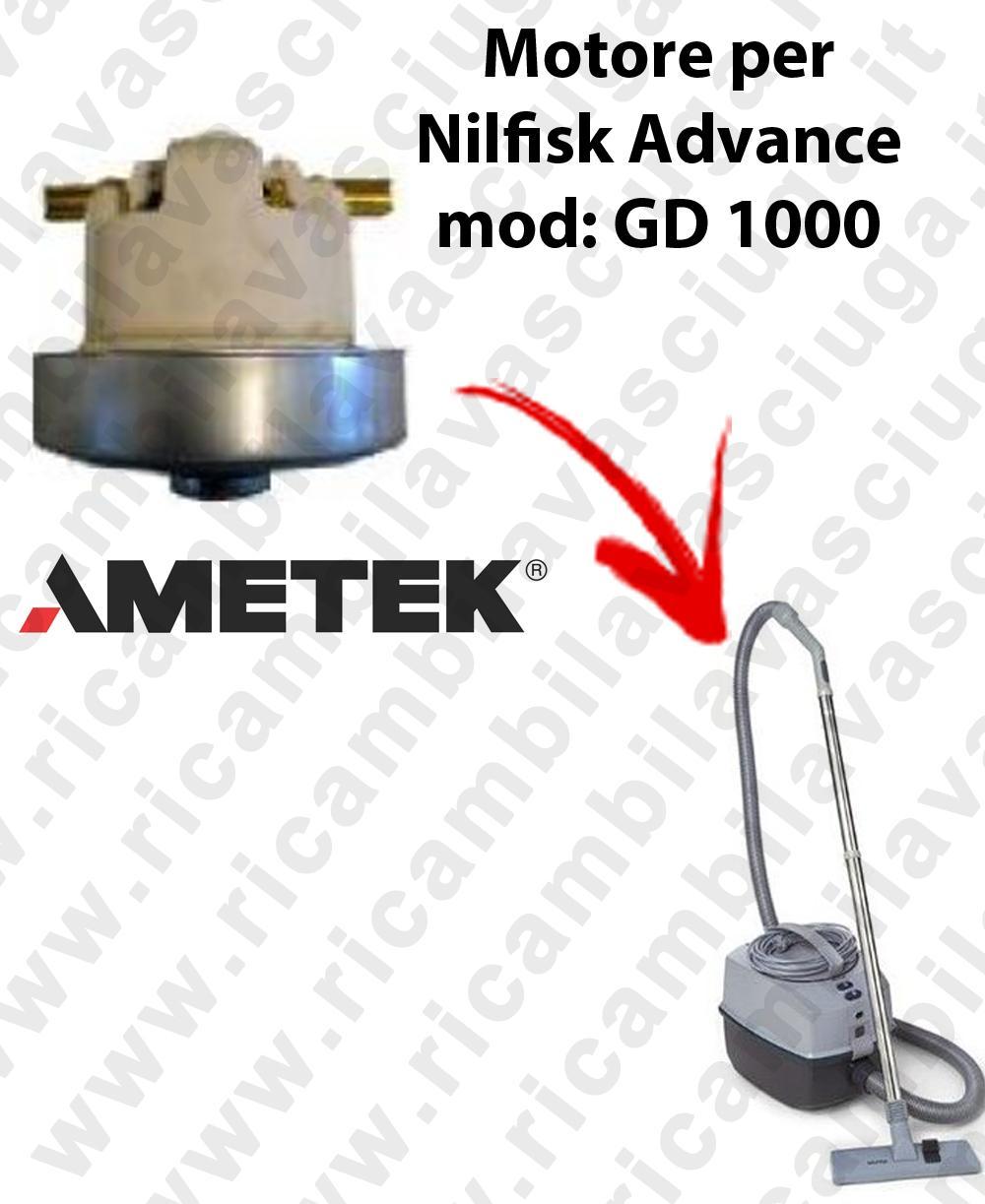 GD 1000 Moteur Aspiration AMETEK pour aspirateurs Nilfisk Advance