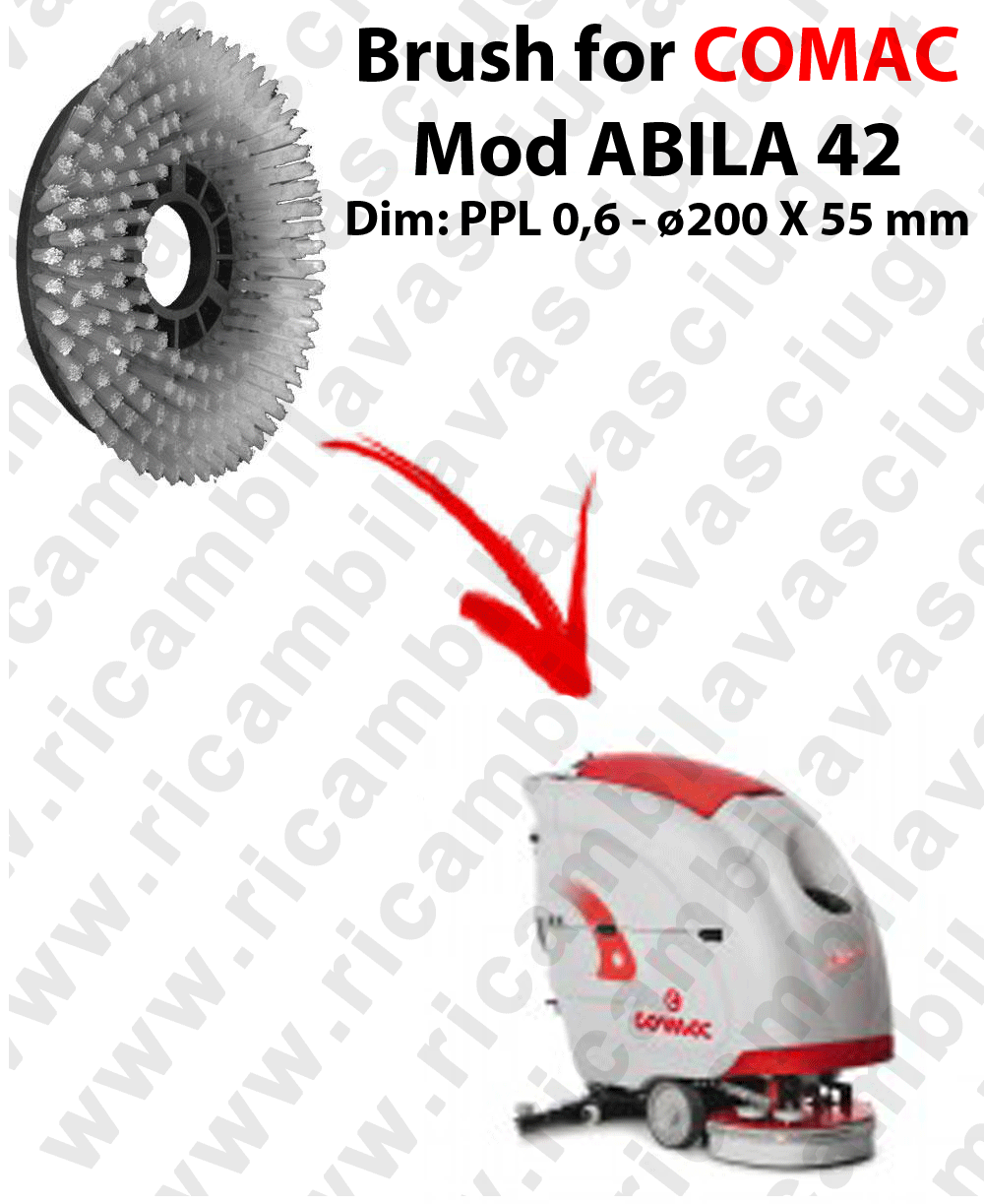 Brosse de lavage dure verte pour monobrosse 406mm 16'' | Leroy Merlin