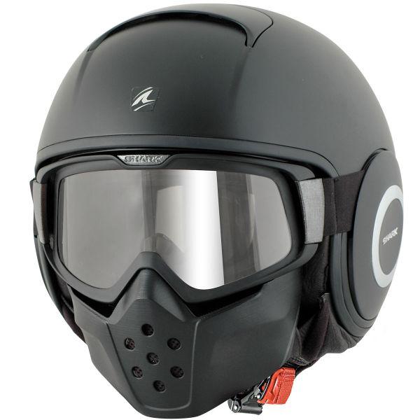 Casco Moto Jet Shark DRAK Dual Black Nero Vendita Online 