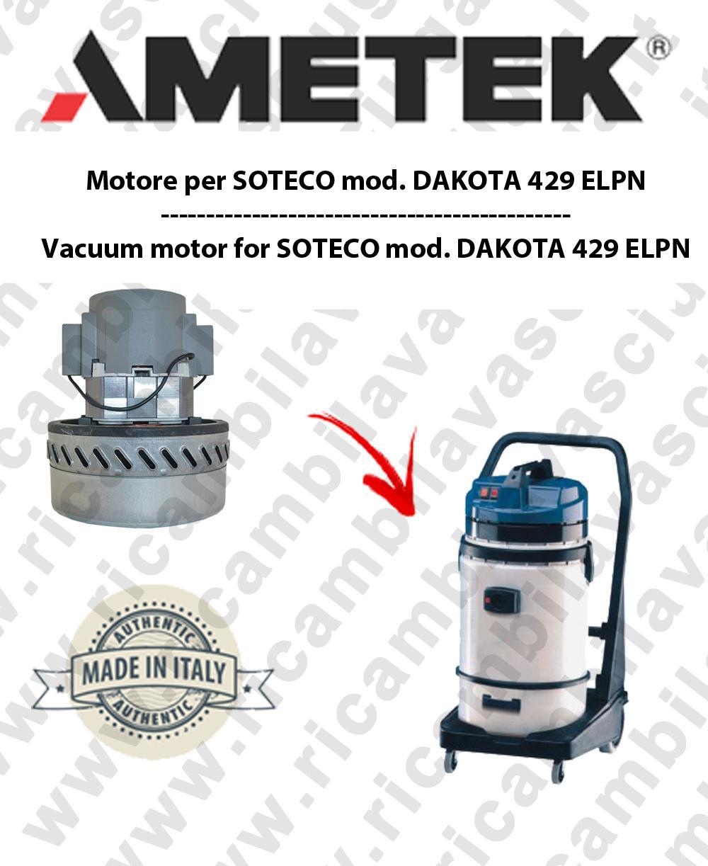 Moteur D'aspiration AMETEK DAKOTA 429 ELPN Pour Aspirateur SOTECO - Neuf En Boîte