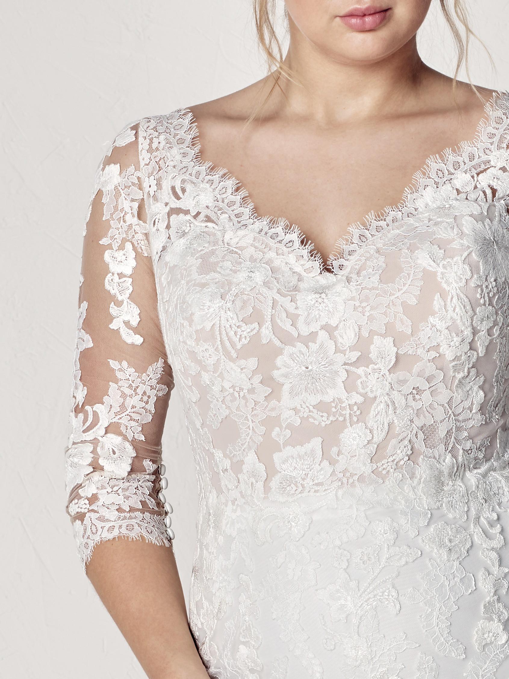 Abiti Da Sposa Taglie Forti Avorio 2023 Con Abiti Da Sposa Scollo A V Senza Maniche A Strascico Personalizzazione Gratuita P1009022