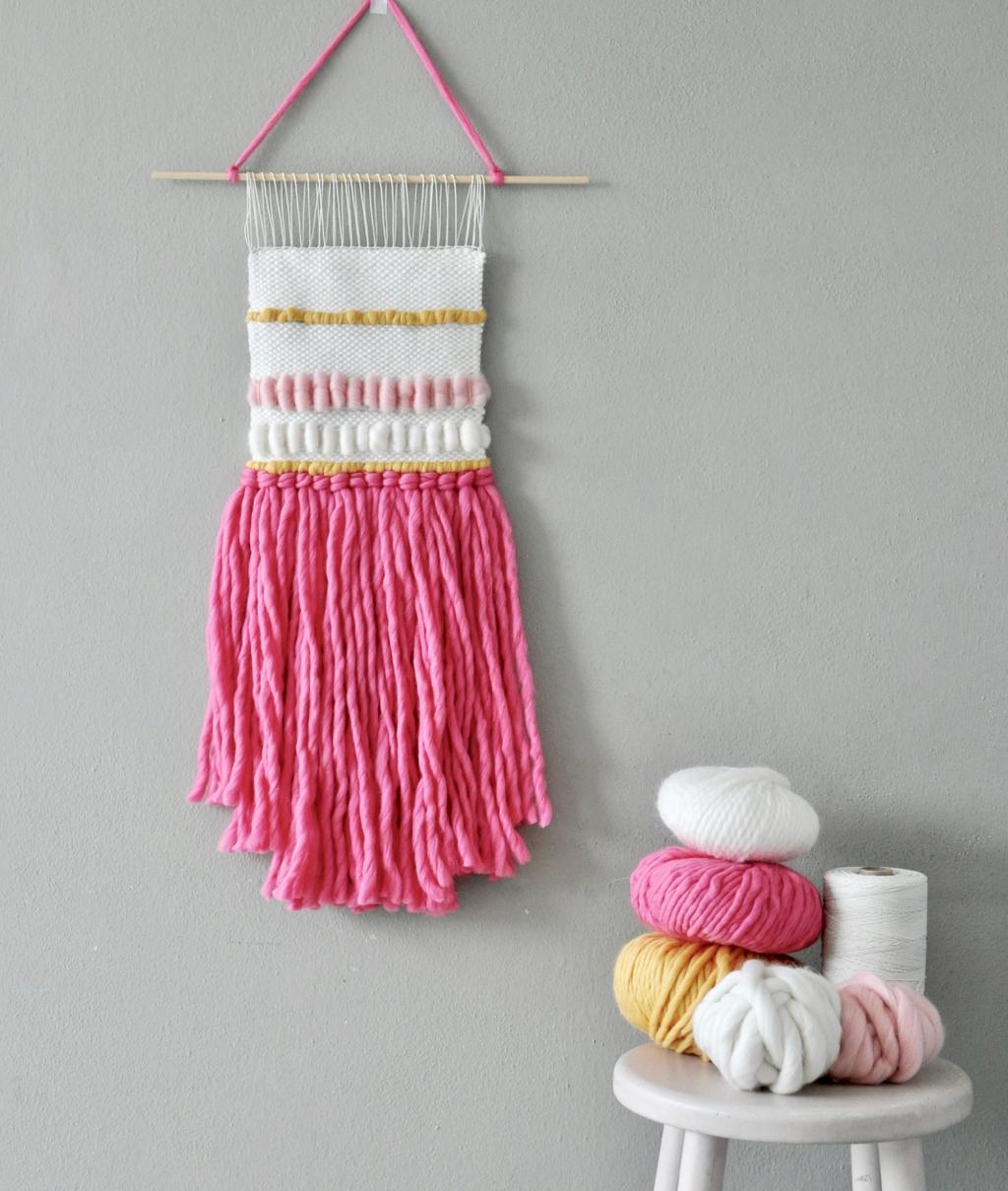 Ice Cream Wall Hanging Weaving Kit Online Loom Frame