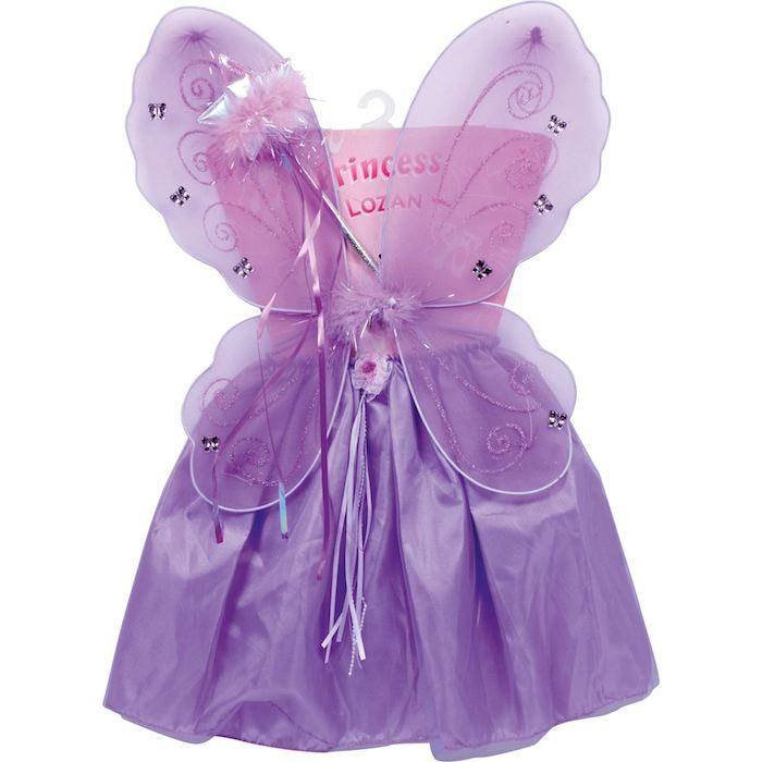 Costume di Carnevale per Bambina Vestito Mariposa Fata 3/4 Anni 86 cm