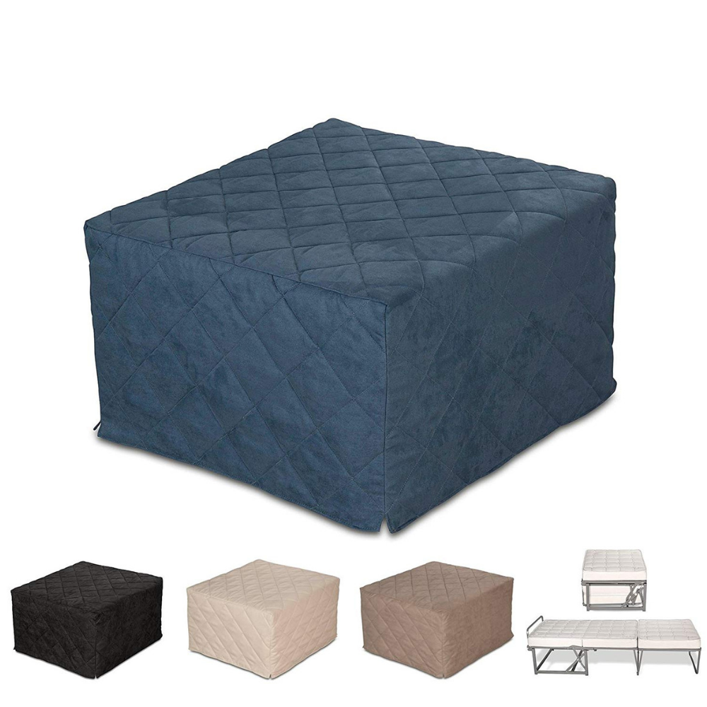 OFFERTA Pouf Letto Singolo con materasso Waterfoam BLU Letto Singolo Salvaspazio | eBay