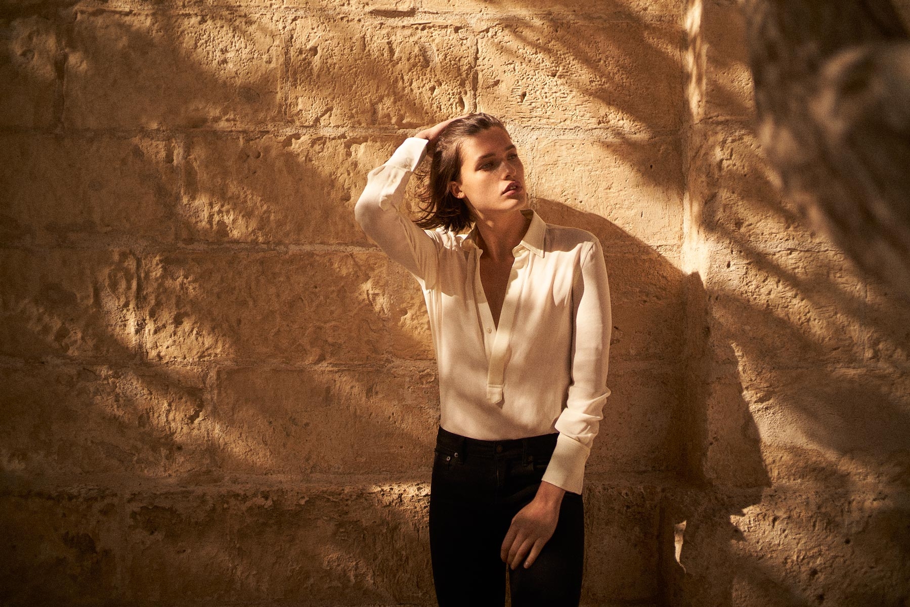 Camicia bianca stile vintage