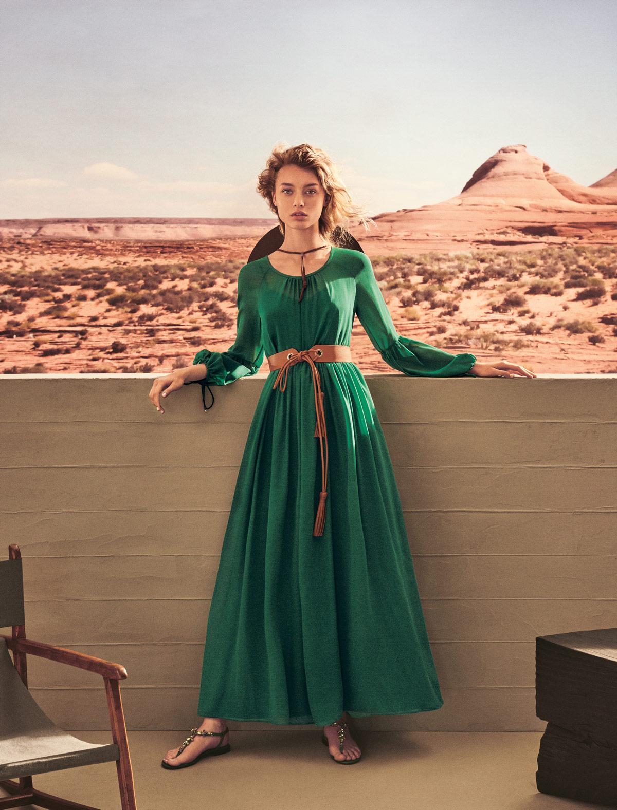 Vestito verde vintage