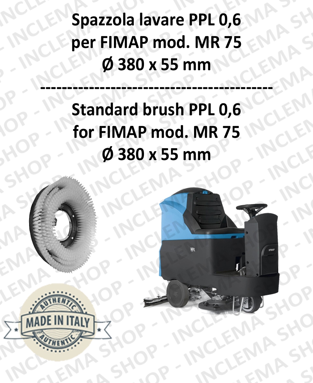 Brosse Lavage pour serpillère fIMAP Genie. Modèle : PPL 0,65 ø355 x 121