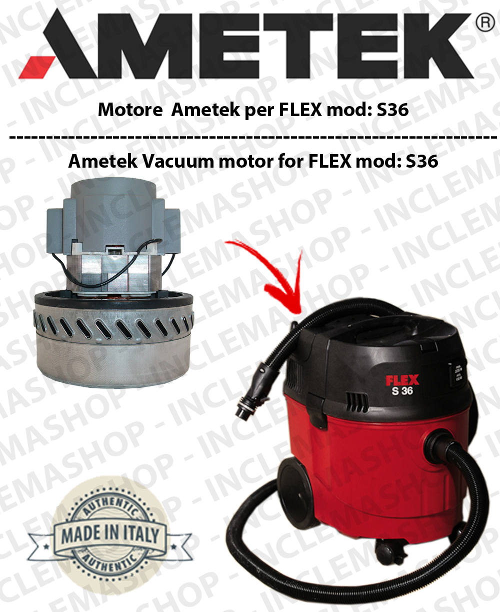 Moteur D'aspiration Ametek Pour Aspirateur Panda 640 / SOTECO - Neuf D'origine