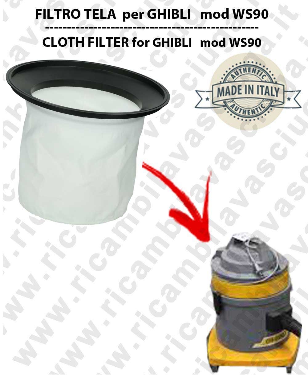 Canvas Filter for vacuum cleaner GHIBLI model WS90 com