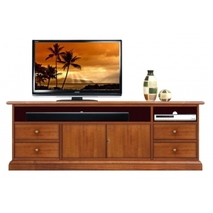 Mobile tv in legno con vano per soundbar