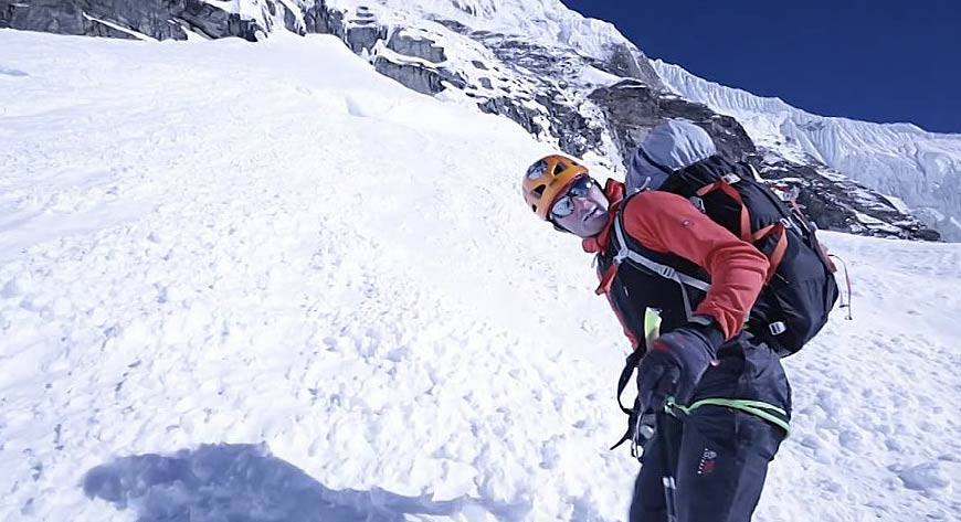 Ueli Steck summits Annapurna