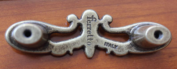 dettaglio retro maniglia firmata Arteferretto