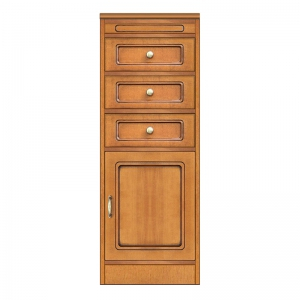 Mobile modulare componibile, cassettiera con 3 cassetti, Arteferretto