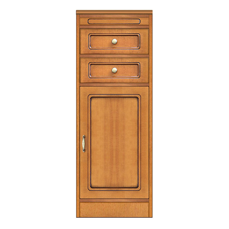 Mobile modulare componibile, Credenza con 1 anta e 2 cassetti, Arteferretto