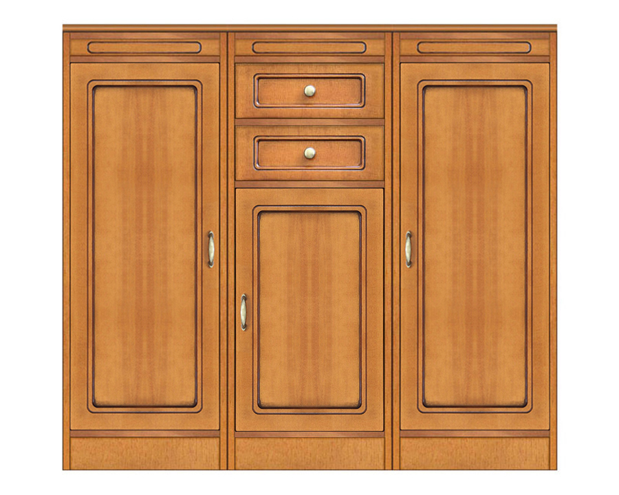 Composizione credenza modulare con 3 ante e 2 cassetti, Arteferretto