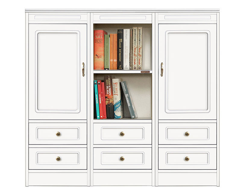 Composizione modulare 6 cassetti e 2 ante, Arteferretto