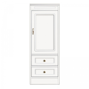 Mobile modulare componibile, Credenza con 1 anta e 2 cassetti