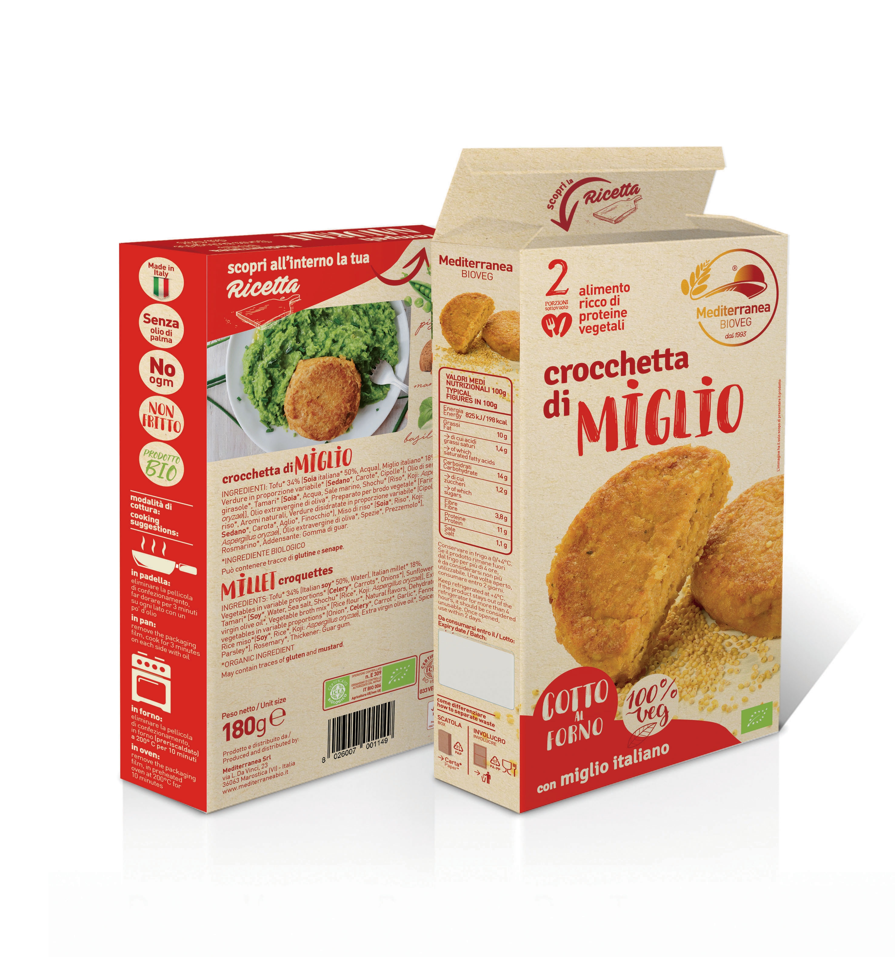 Crocchette di miglio | Mediterranea Bio