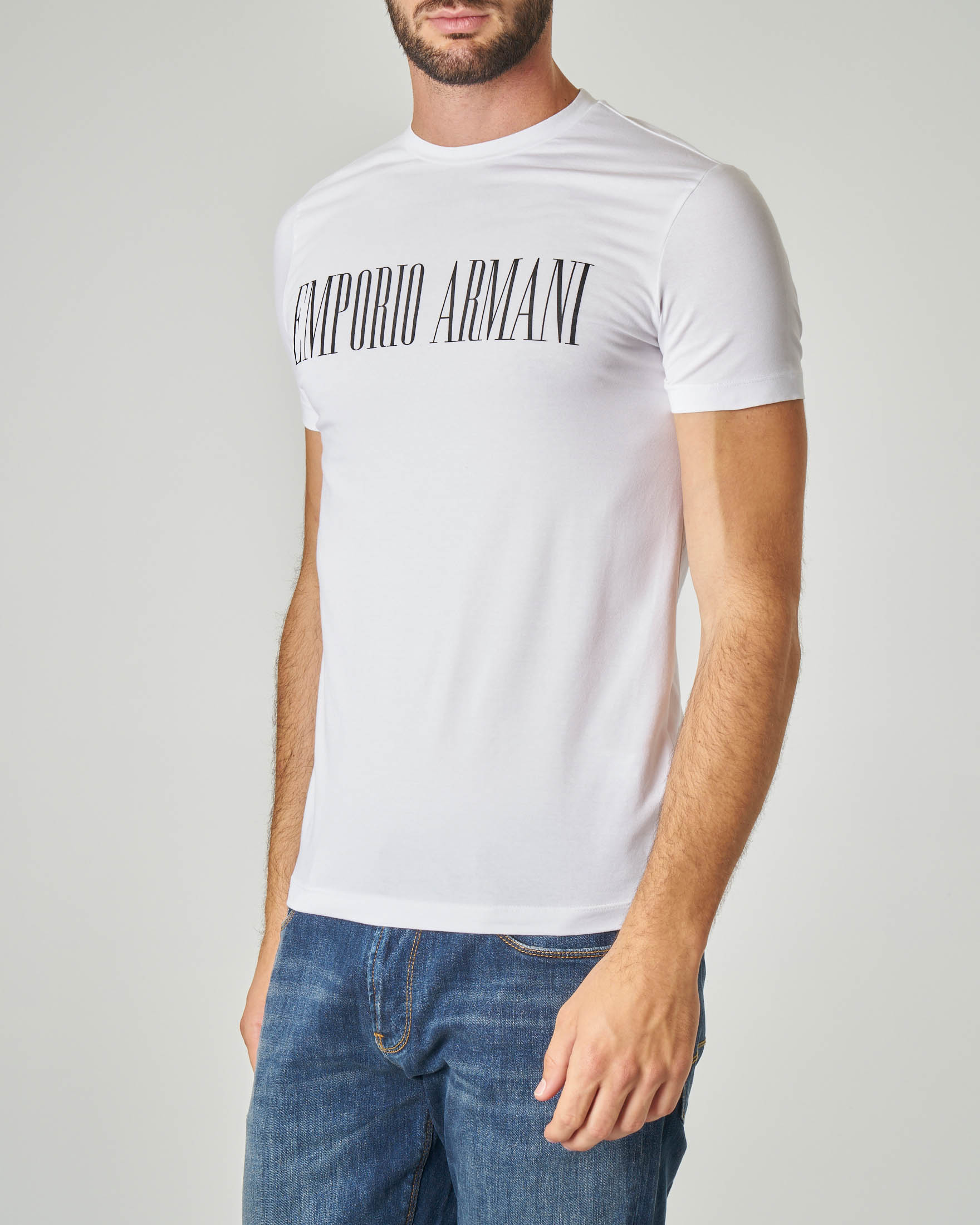 t shirt emporio armani bianca