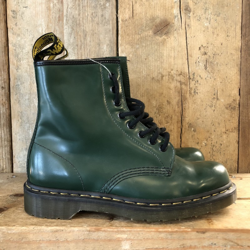 Anfibio Dr. Martens 1460 Milled Smooth Verde | Touchdown45 Bergamo