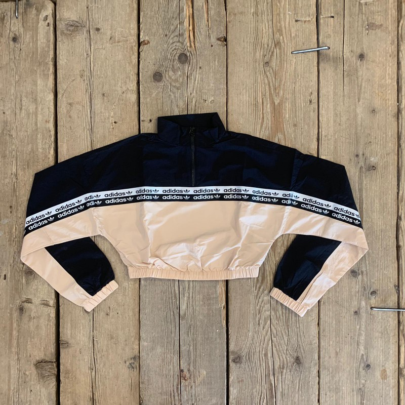 felpa adidas nera e rosa