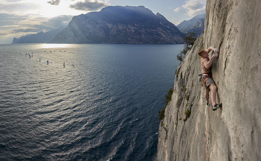 Climbing Magnus Midtbo Enjoys Historic Arco Climbs Scarpa