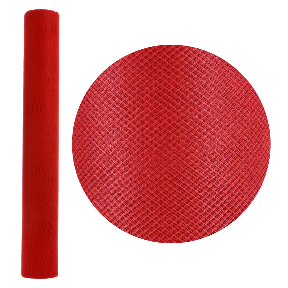 Rotolo In Tulle Rosso 50 Cm H X 20 Mt Il Capriccio Di Silvia