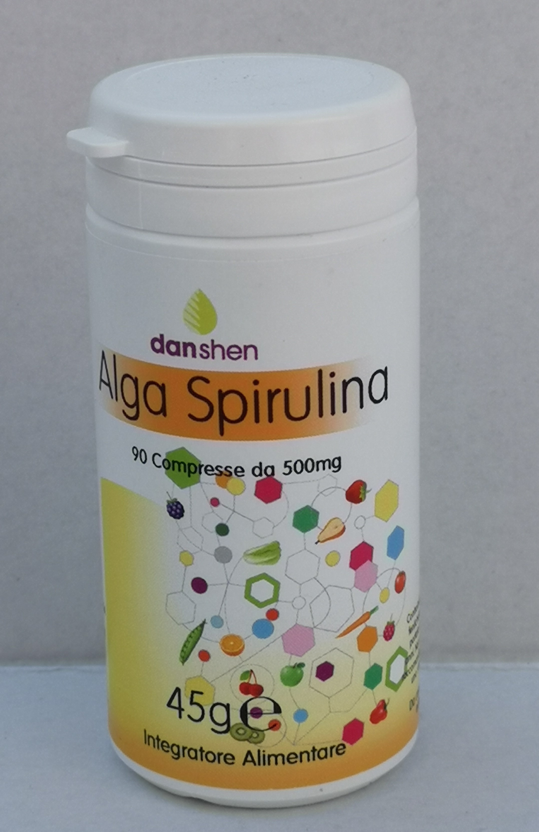 ALGA SPIRULINA 90 compresse da 500 mg Dan shen Laboratori Officina