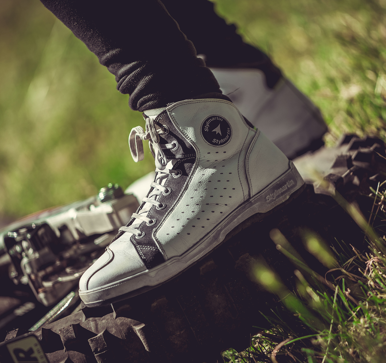 Scarpe da outlet motociclista