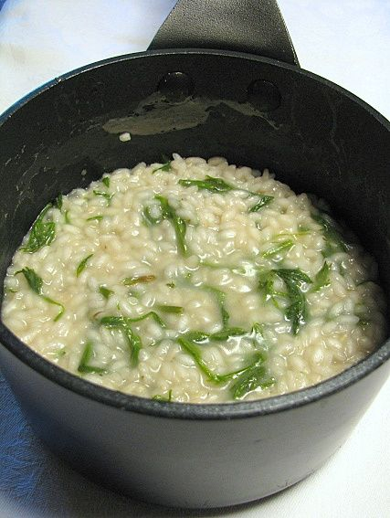 Le erbe spontanee di Valdobbiadene - Risotto con prosecco e bruscandoli