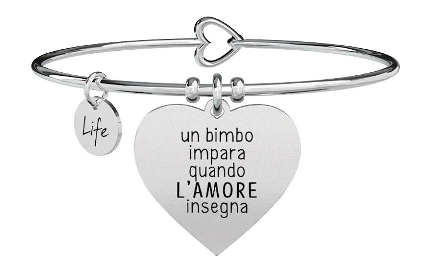 Bracciale Kidult Love Con Ciondolo Ranocchio – Acciaio 316L E Cristallo – Gioiello Donna Simbolo Dell’amore Nascosto - 4