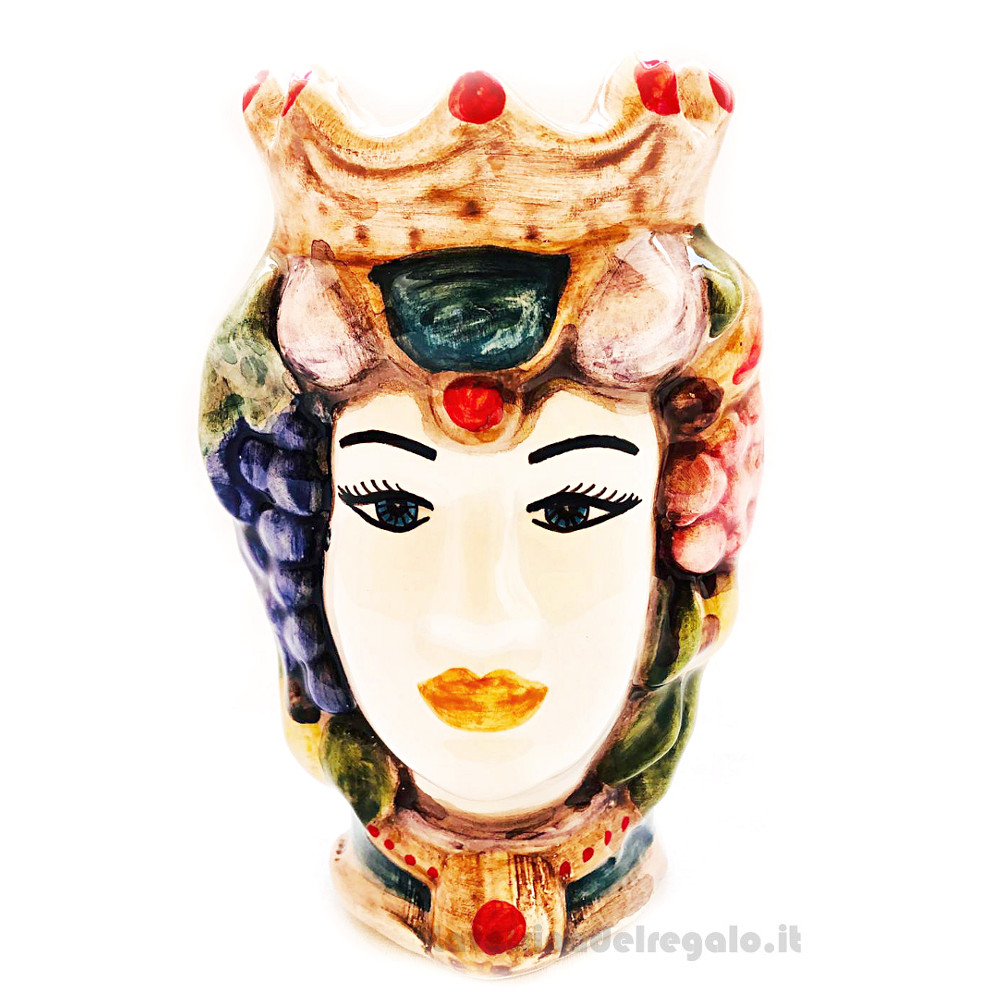 Teste Di Moro Caltagirone.Female Testa Di Moro Caltagirone Ceramic 9 8 Inc La Vetrina Del Regalo La Vetrina Del Regalo