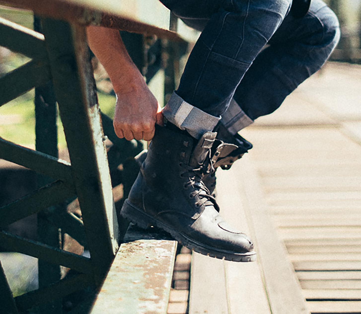 Motorcycle store style boots