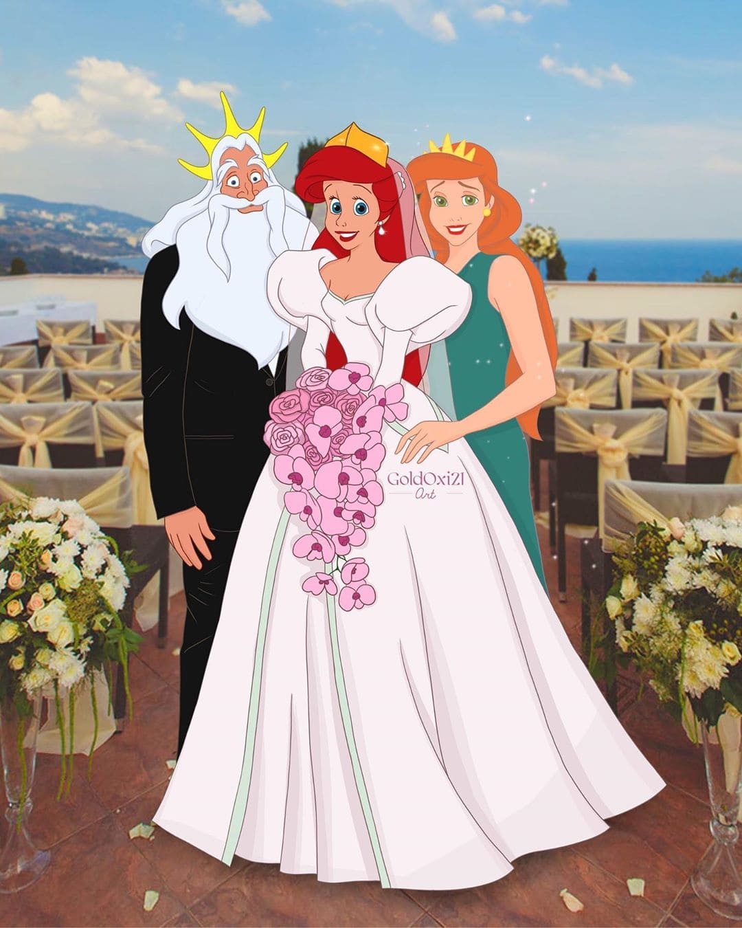 Principesse Disney in versione mamma? Ecco i disegni di Oksana