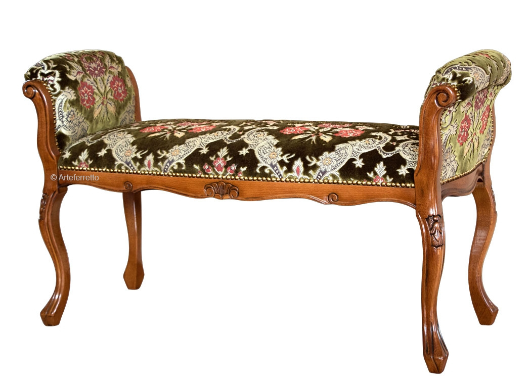 Upholstered wood bench FerrettoHome Ferrettohome by Veronastyle