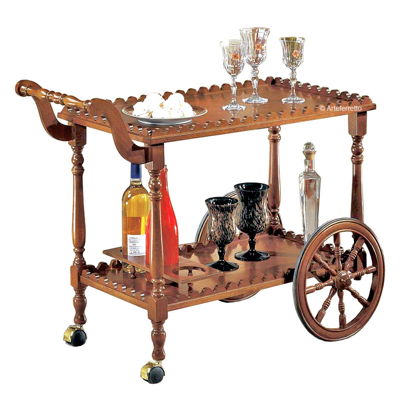 chariot cuisine bois