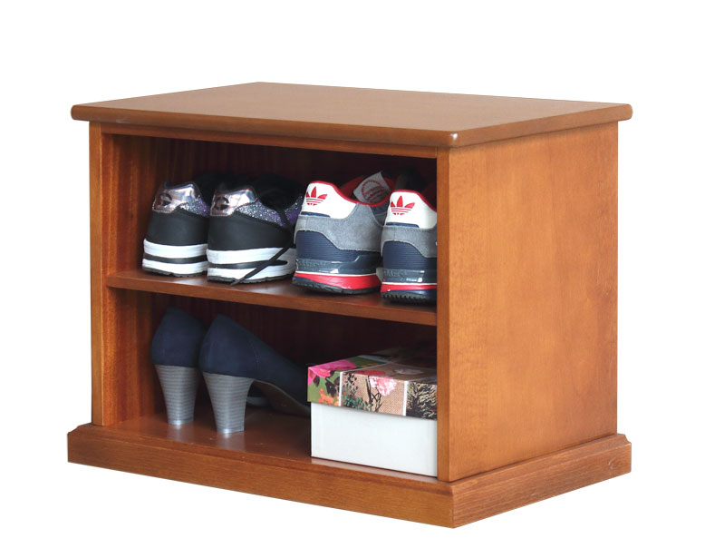 Kleines Schuhregal aus Holz