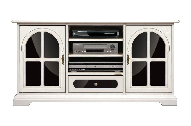 Mobile tv con vetri nero Arteferretto