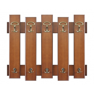 Portemanteau patère en bois 5 éléments