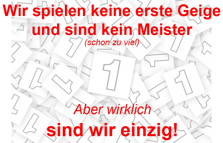wir sind einzig