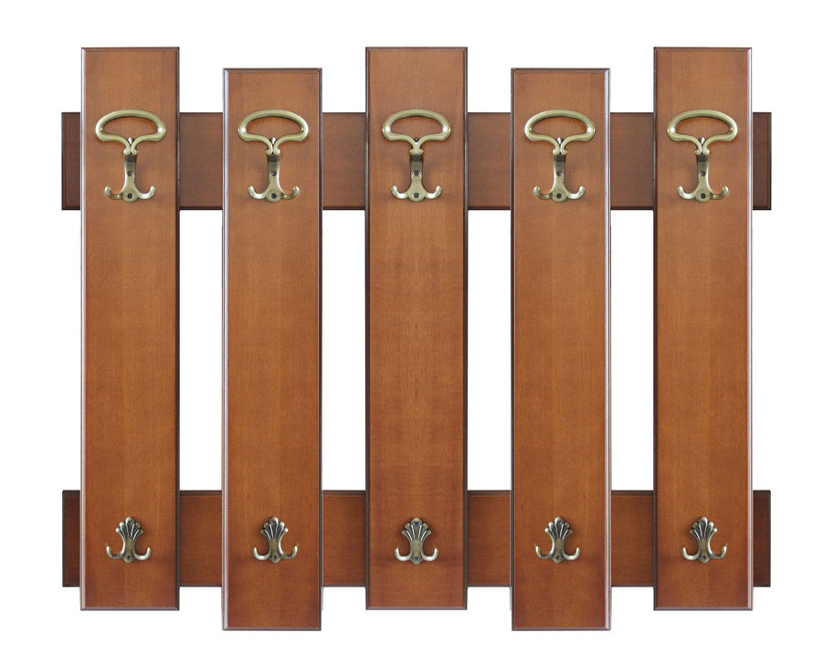 Garderobepaneel 1 m mit 5 Haken