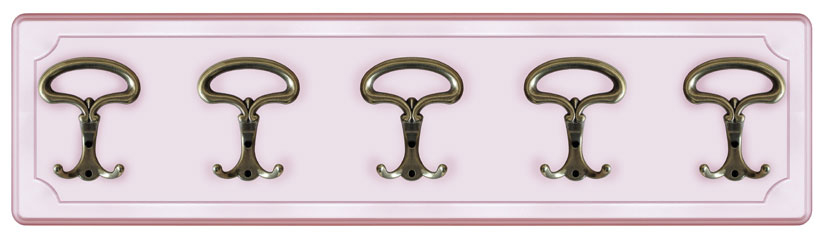 Wandgarderobe Rosa Farbe, Wandgarderobe Made in Italy