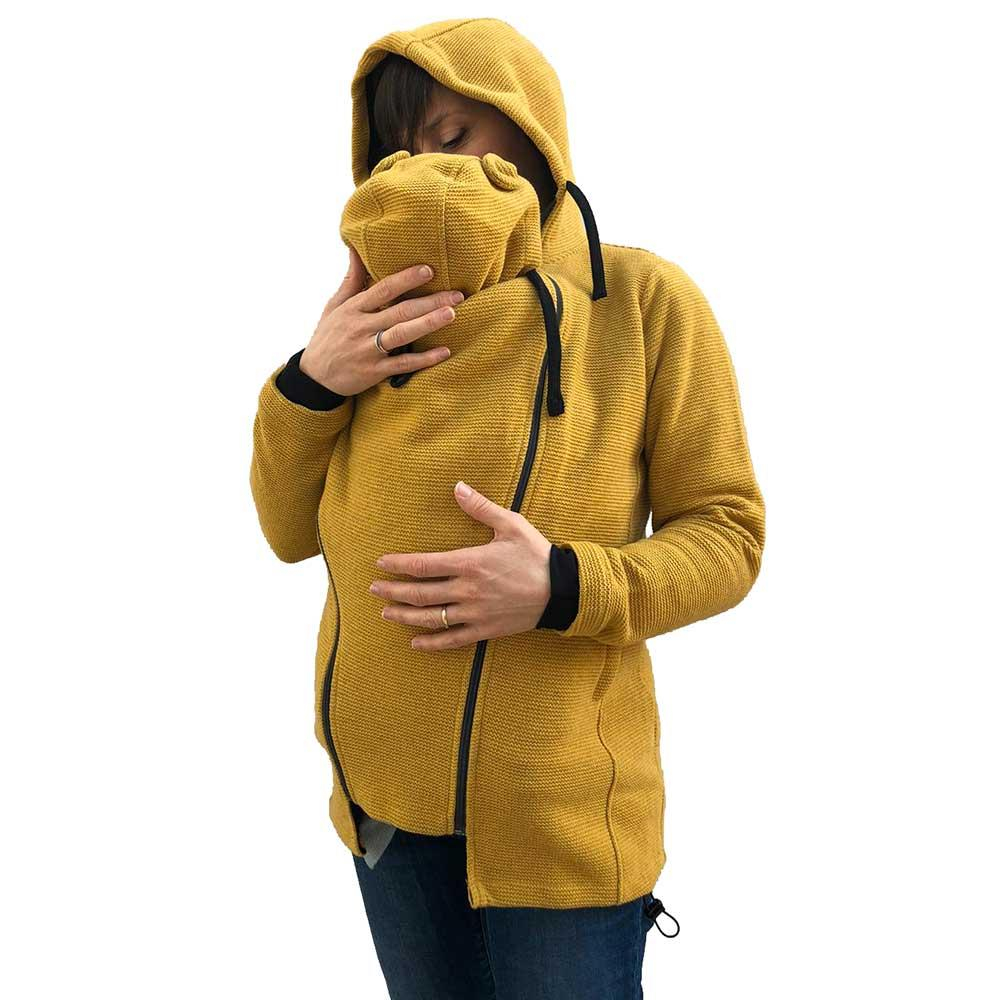 cappotto premaman senape