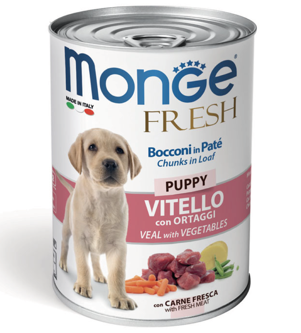 Monge Fresh Puppy Vitello 400gr x 6 lattine