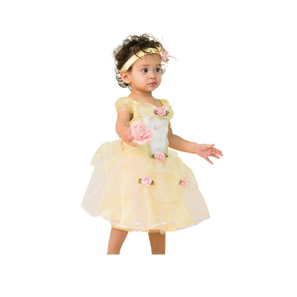 COSTUME CARNEVALE PRINCIPESSA BAMBINA 6/12 MESI VESTITO PER