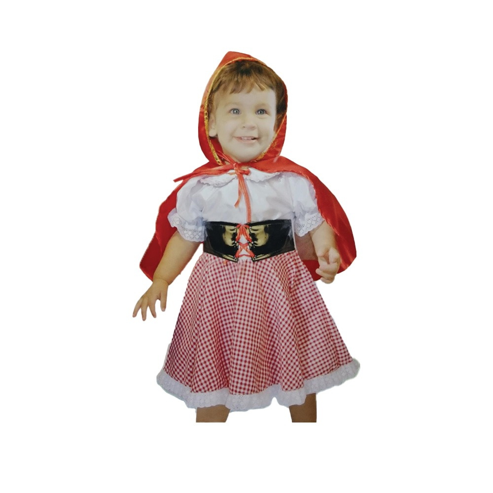 Costume vestito di carnevale Cappuccetto Rosso bambina da 4 a 6 anni