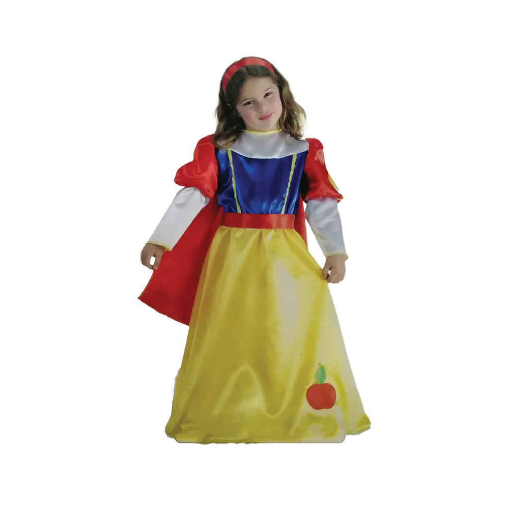 Costume Carnevale Biancaneve vestito bambina 8-10 Anni